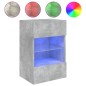 vidaXL TV-Wandschränke mit LED-Leuchten 2 Stk. Betongrau 40x30x60,5 cm vidaXL TV-Wandschränke mit LED-Leuchten 2 Stk. Betongrau 40x30x60,5 cm