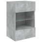 vidaXL TV-Wandschränke mit LED-Leuchten 2 Stk. Betongrau 40x30x60,5 cm vidaXL TV-Wandschränke mit LED-Leuchten 2 Stk. Betongrau 40x30x60,5 cm