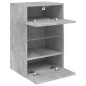 vidaXL TV-Wandschränke mit LED-Leuchten 2 Stk. Betongrau 40x30x60,5 cm vidaXL TV-Wandschränke mit LED-Leuchten 2 Stk. Betongrau 40x30x60,5 cm