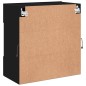 vidaXL TV-Wandschrank mit LED-Leuchten Schwarz 58,5x30x60,5 cm vidaXL TV-Wandschrank mit LED-Leuchten Schwarz 58,5x30x60,5 cm