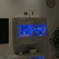 vidaXL TV-Wandschrank mit LED-Leuchten Betongrau 78,5x30x60,5 cm vidaXL TV-Wandschrank mit LED-Leuchten Betongrau 78,5x30x60,5 cm