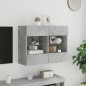 vidaXL TV-Wandschrank mit LED-Leuchten Betongrau 78,5x30x60,5 cm vidaXL TV-Wandschrank mit LED-Leuchten Betongrau 78,5x30x60,5 cm