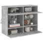 vidaXL TV-Wandschrank mit LED-Leuchten Betongrau 78,5x30x60,5 cm vidaXL TV-Wandschrank mit LED-Leuchten Betongrau 78,5x30x60,5 cm