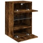 vidaXL TV-Wandschränke mit LED-Leuchten 2 Stk. Räuchereiche vidaXL TV-Wandschränke mit LED-Leuchten 2 Stk. Räuchereiche