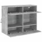 vidaXL TV-Wandschrank mit LED-Leuchten Betongrau 78,5x30x60,5 cm vidaXL TV-Wandschrank mit LED-Leuchten Betongrau 78,5x30x60,5 cm