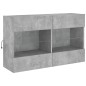 vidaXL TV-Wandschrank mit LED-Leuchten Betongrau 98,5x30x60,5 cm vidaXL TV-Wandschrank mit LED-Leuchten Betongrau 98,5x30x60,5 cm