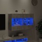 vidaXL TV-Wandschrank mit LED-Leuchten Betongrau 98,5x30x60,5 cm vidaXL TV-Wandschrank mit LED-Leuchten Betongrau 98,5x30x60,5 cm
