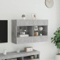 vidaXL TV-Wandschrank mit LED-Leuchten Betongrau 98,5x30x60,5 cm vidaXL TV-Wandschrank mit LED-Leuchten Betongrau 98,5x30x60,5 cm