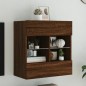 vidaXL TV-Wandschrank mit LED-Leuchten Braun Eichen-Optik vidaXL TV-Wandschrank mit LED-Leuchten Braun Eichen-Optik