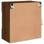 vidaXL TV-Wandschrank mit LED-Leuchten Braun Eichen-Optik vidaXL TV-Wandschrank mit LED-Leuchten Braun Eichen-Optik