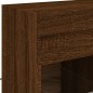 vidaXL TV-Wandschrank mit LED-Leuchten Braun Eichen-Optik vidaXL TV-Wandschrank mit LED-Leuchten Braun Eichen-Optik