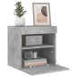 vidaXL TV-Wandschrank mit LED-Leuchten Betongrau 40x30x40 cm vidaXL TV-Wandschrank mit LED-Leuchten Betongrau 40x30x40 cm