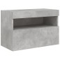 vidaXL TV-Wandschrank mit LED-Leuchten Betongrau 60x30x40 cm vidaXL TV-Wandschrank mit LED-Leuchten Betongrau 60x30x40 cm