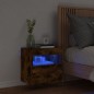 vidaXL TV-Wandschrank mit LED-Leuchten Räuchereiche 40x30x40 cm vidaXL TV-Wandschrank mit LED-Leuchten Räuchereiche 40x30x40 cm