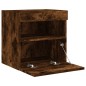 vidaXL TV-Wandschrank mit LED-Leuchten Räuchereiche 40x30x40 cm vidaXL TV-Wandschrank mit LED-Leuchten Räuchereiche 40x30x40 cm