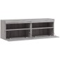 vidaXL TV-Wandschränke mit LED-Leuchten 2 Stk. Grau Sonoma 60x30x40 cm vidaXL TV-Wandschränke mit LED-Leuchten 2 Stk. Grau Sonoma 60x30x40 cm