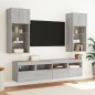 vidaXL TV-Wandschränke mit LED-Leuchten 2 Stk. Grau Sonoma 40x30x40 cm vidaXL TV-Wandschränke mit LED-Leuchten 2 Stk. Grau Sonoma 40x30x40 cm