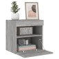 vidaXL TV-Wandschränke mit LED-Leuchten 2 Stk. Grau Sonoma 40x30x40 cm vidaXL TV-Wandschränke mit LED-Leuchten 2 Stk. Grau Sonoma 40x30x40 cm