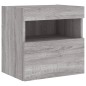 vidaXL TV-Wandschränke mit LED-Leuchten 2 Stk. Grau Sonoma 40x30x40 cm vidaXL TV-Wandschränke mit LED-Leuchten 2 Stk. Grau Sonoma 40x30x40 cm