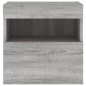 vidaXL TV-Wandschränke mit LED-Leuchten 2 Stk. Grau Sonoma 40x30x40 cm vidaXL TV-Wandschränke mit LED-Leuchten 2 Stk. Grau Sonoma 40x30x40 cm