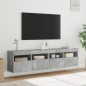 vidaXL TV-Wandschränke mit LED-Leuchten 2 Stk. Betongrau 80x30x40 cm vidaXL TV-Wandschränke mit LED-Leuchten 2 Stk. Betongrau 80x30x40 cm