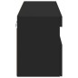 vidaXL TV-Wandschrank mit LED-Leuchten Schwarz 100x30x40 cm vidaXL TV-Wandschrank mit LED-Leuchten Schwarz 100x30x40 cm