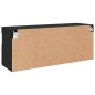 vidaXL TV-Wandschrank mit LED-Leuchten Schwarz 100x30x40 cm vidaXL TV-Wandschrank mit LED-Leuchten Schwarz 100x30x40 cm