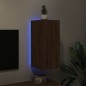 vidaXL TV-Wandschrank mit LED-Leuchten Braun Eichen-Optik 30,5x35x70cm vidaXL TV-Wandschrank mit LED-Leuchten Braun Eichen-Optik 30,5x35x70cm