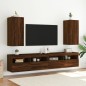 vidaXL TV-Wandschrank mit LED-Leuchten Braun Eichen-Optik 30,5x35x70cm vidaXL TV-Wandschrank mit LED-Leuchten Braun Eichen-Optik 30,5x35x70cm
