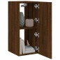 vidaXL TV-Wandschrank mit LED-Leuchten Braun Eichen-Optik 30,5x35x70cm vidaXL TV-Wandschrank mit LED-Leuchten Braun Eichen-Optik 30,5x35x70cm