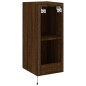vidaXL TV-Wandschrank mit LED-Leuchten Braun Eichen-Optik 30,5x35x70cm vidaXL TV-Wandschrank mit LED-Leuchten Braun Eichen-Optik 30,5x35x70cm