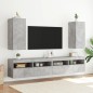 vidaXL TV-Wandschrank mit LED-Leuchten Betongrau 30,5x35x70 cm vidaXL TV-Wandschrank mit LED-Leuchten Betongrau 30,5x35x70 cm