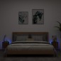 vidaXL TV-Wandschränke mit LED-Leuchten 2 Stk. Braun Eichen-Optik