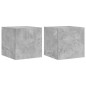 vidaXL TV-Wandschränke mit LED-Leuchten 2 Stk. Betongrau 30,5x35x30 cm vidaXL TV-Wandschränke mit LED-Leuchten 2 Stk. Betongrau 30,5x35x30 cm