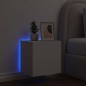 vidaXL TV-Wandschrank mit LED-Leuchten Weiß 40,5x35x40 cm vidaXL TV-Wandschrank mit LED-Leuchten Weiß 40,5x35x40 cm
