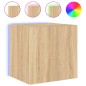 vidaXL TV-Wandschrank mit LED-Leuchten Sonoma-Eiche 40,5x35x40 cm vidaXL TV-Wandschrank mit LED-Leuchten Sonoma-Eiche 40,5x35x40 cm