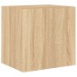 vidaXL TV-Wandschrank mit LED-Leuchten Sonoma-Eiche 40,5x35x40 cm vidaXL TV-Wandschrank mit LED-Leuchten Sonoma-Eiche 40,5x35x40 cm