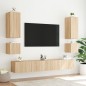 vidaXL TV-Wandschrank mit LED-Leuchten Sonoma-Eiche 40,5x35x40 cm vidaXL TV-Wandschrank mit LED-Leuchten Sonoma-Eiche 40,5x35x40 cm