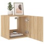 vidaXL TV-Wandschrank mit LED-Leuchten Sonoma-Eiche 40,5x35x40 cm vidaXL TV-Wandschrank mit LED-Leuchten Sonoma-Eiche 40,5x35x40 cm
