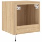 vidaXL TV-Wandschrank mit LED-Leuchten Sonoma-Eiche 40,5x35x40 cm vidaXL TV-Wandschrank mit LED-Leuchten Sonoma-Eiche 40,5x35x40 cm