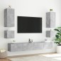 vidaXL TV-Wandschrank mit LED-Leuchten Betongrau 40,5x35x40 cm vidaXL TV-Wandschrank mit LED-Leuchten Betongrau 40,5x35x40 cm