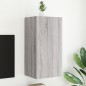 vidaXL TV-Wandschrank mit LED-Leuchten Grau Sonoma 40,5x35x80 cm vidaXL TV-Wandschrank mit LED-Leuchten Grau Sonoma 40,5x35x80 cm
