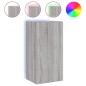 vidaXL TV-Wandschrank mit LED-Leuchten Grau Sonoma 40,5x35x80 cm vidaXL TV-Wandschrank mit LED-Leuchten Grau Sonoma 40,5x35x80 cm