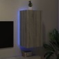 vidaXL TV-Wandschrank mit LED-Leuchten Grau Sonoma 40,5x35x80 cm vidaXL TV-Wandschrank mit LED-Leuchten Grau Sonoma 40,5x35x80 cm
