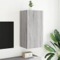 vidaXL TV-Wandschrank mit LED-Leuchten Grau Sonoma 40,5x35x80 cm vidaXL TV-Wandschrank mit LED-Leuchten Grau Sonoma 40,5x35x80 cm