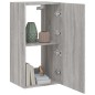 vidaXL TV-Wandschrank mit LED-Leuchten Grau Sonoma 40,5x35x80 cm vidaXL TV-Wandschrank mit LED-Leuchten Grau Sonoma 40,5x35x80 cm