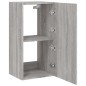 vidaXL TV-Wandschrank mit LED-Leuchten Grau Sonoma 40,5x35x80 cm vidaXL TV-Wandschrank mit LED-Leuchten Grau Sonoma 40,5x35x80 cm