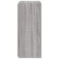 vidaXL TV-Wandschrank mit LED-Leuchten Grau Sonoma 40,5x35x80 cm vidaXL TV-Wandschrank mit LED-Leuchten Grau Sonoma 40,5x35x80 cm