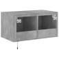 vidaXL TV-Wandschrank mit LED-Leuchten Betongrau 60x35x31 cm vidaXL TV-Wandschrank mit LED-Leuchten Betongrau 60x35x31 cm
