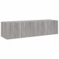vidaXL TV-Wandschränke mit LED-Leuchten 2 Stk. Grau Sonoma 60x35x31 cm vidaXL TV-Wandschränke mit LED-Leuchten 2 Stk. Grau Sonoma 60x35x31 cm